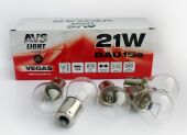 Лампа автомобильная P21W (смещенный штифт) 12V 21W (BAU15s) AVS Vegas