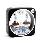 Автомобильные галогенные лампы MTF light Argentum +130% 3300K H11