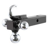 Насадка фаркопа ORT-FE-33 с 3-мя шарами 1-7/8", 2", 2-5/16" и крюком, квадратный профиль