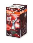 Лампа автомобильная галогенная OSRAM NIGHT BREAKER LASER +150% H8 (PGJ19-1) 12V 35W