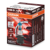 Лампа автомобильная галогенная OSRAM NIGHT BREAKER LASER +150% HB3 (P20d) 12V 60W