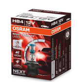 Лампа автомобильная галогенная OSRAM NIGHT BREAKER LASER +150% HB4 (P22d) 12V 51W